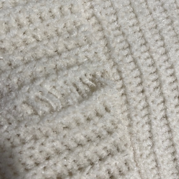 Express Ivory Cream Chenille Knit Cardigan Sweater - Picture 3 of 9
